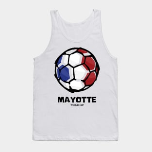 Mayotte Football Country Flag Tank Top